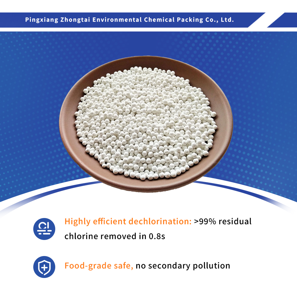 Wholesale Food Grade Calcium Sulfite Ceramic Dechlorination Media Balls Manufacturer, Quotes