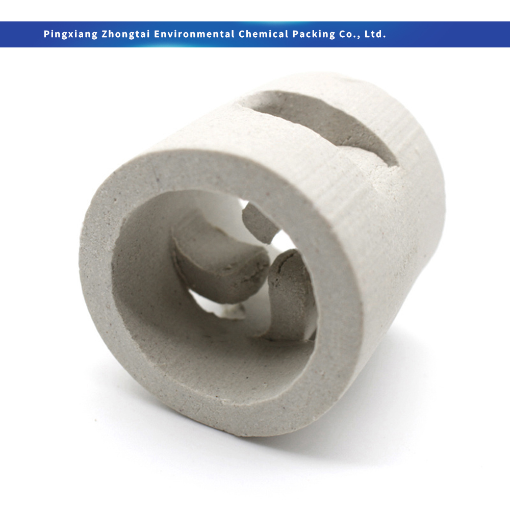 Wholesale Acid & Heat Resistant Ceramic Pall Ring High Voidage Random Tower Packing 25mm 38mm 50mm 80mm for Chemical Absorption & Scrubbing Factories, Pricelist