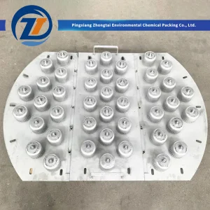 China 304 316L Stainless Steel Metal Bubble Cap Tray for High Turndown Distillation, Absorption & Stripping Columns Manufacturers, Supplier