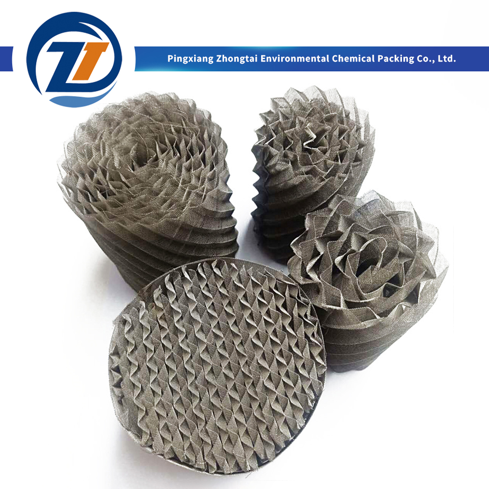 Wholesale  High Efficiency 304 316L Metal Wire Gauze Structured Packing BX DX CY Type for Fine Chemical Distillation & Vacuum Columns Manufacturers, Factory
