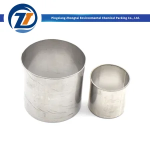 China High Strength 304 316L Stainless Steel Metal Raschig Ring Random Tower Packing 16mm 25mm 38mm 50mm 76mm for High Temperature & High Pressure Columns Manufacturers, Factories