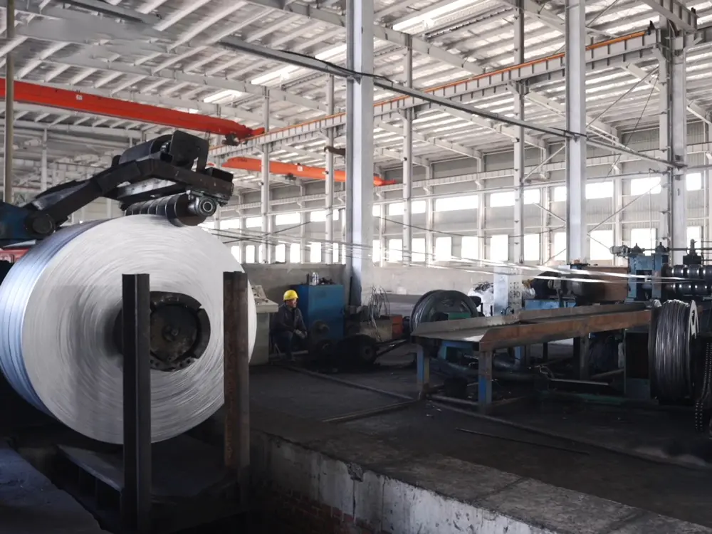 Zhuozhan factory steel pipe cutting and processing area
