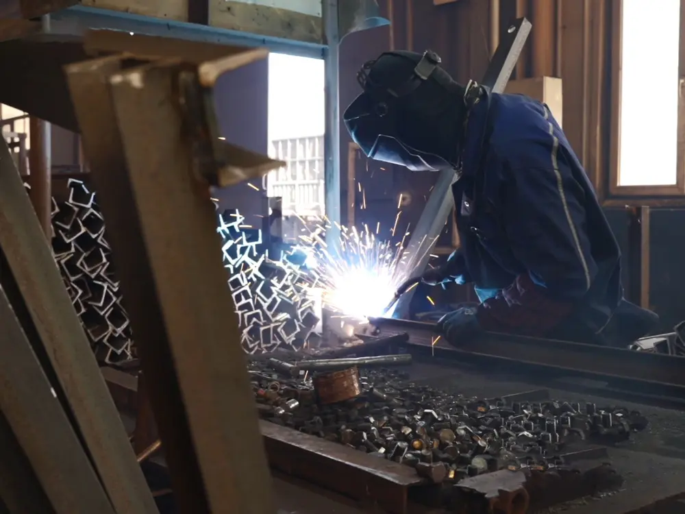Galvanized parts shipping