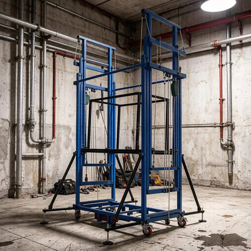 High-Quality High load capacity electric scaffolding 10 meter high for Exterior wall work Factories, Suppliers