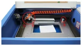 Mini Rubber Stamp CO2 Laser Engraving Cutting Machine Detail