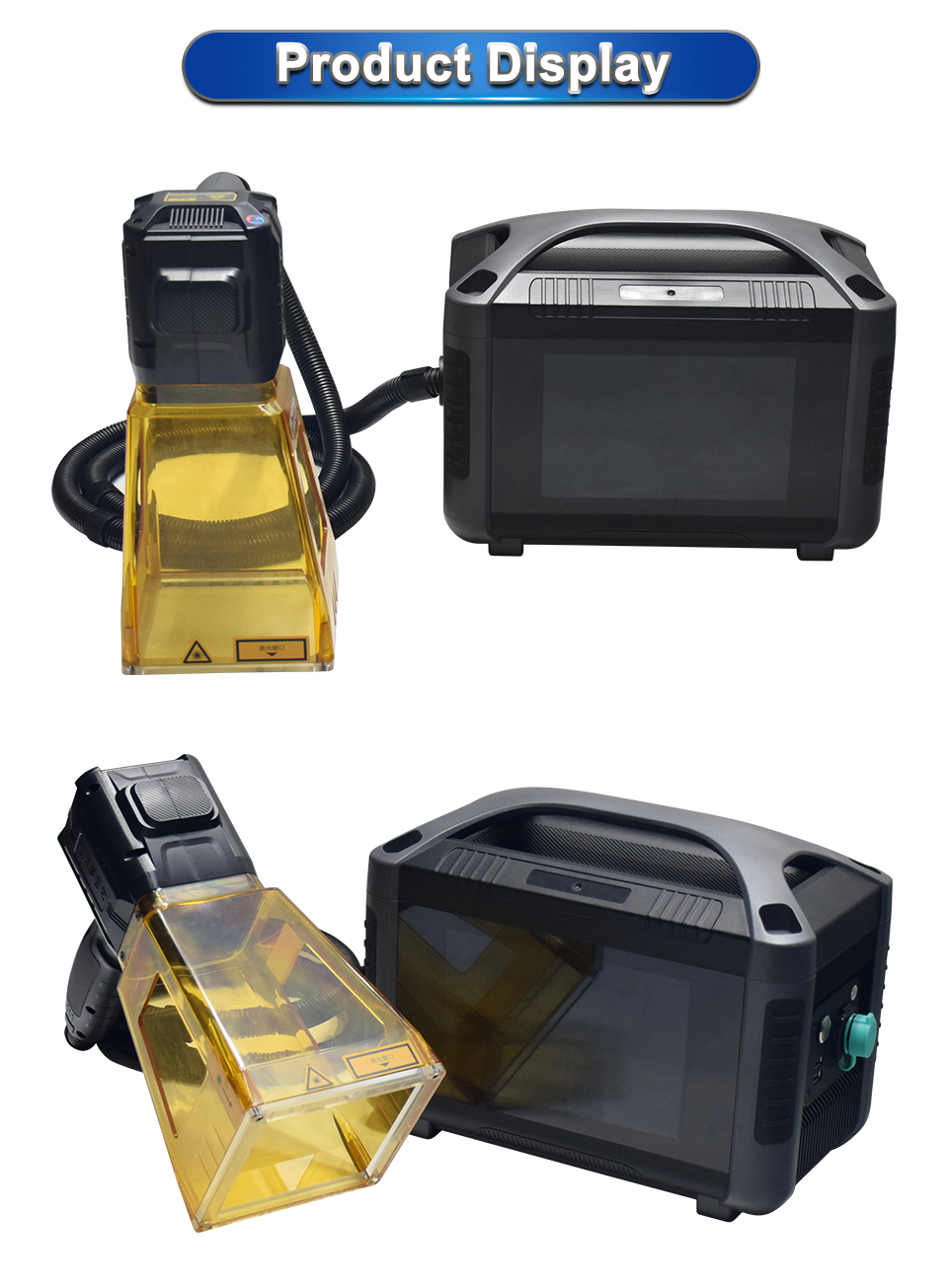 Portable 20W 30W Marking Machine Handheld Marking Machine with Battery for PVC Plastic Stainless Steel Metal Fiber Marking