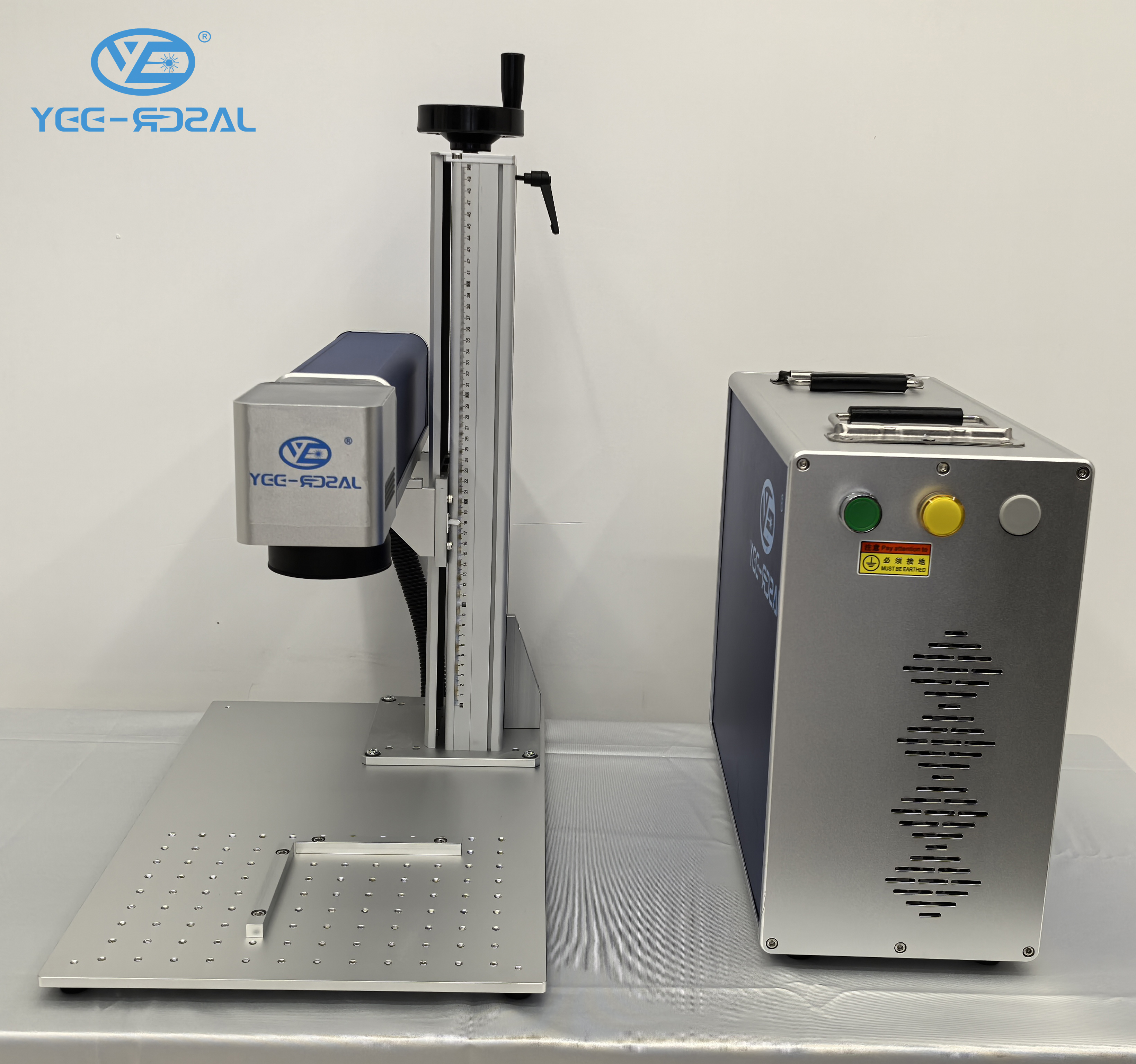 Yeelaser 30W Portable Fiber Laser Marking Machine Easy Operation New Raycus Technology DXF 20W/50W/100W Split Options For Metal