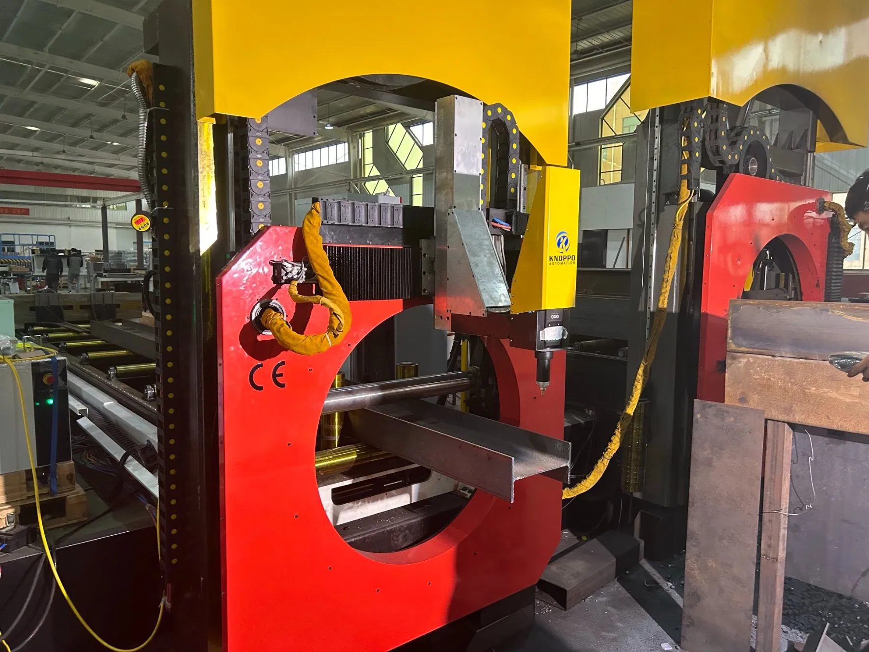 High Precision 3D Steel Multifunction I Beam H Beam Laser Cutting Engraving Machine