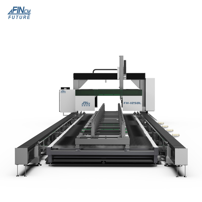 Fincm Fast Bevel 5 Axis 3D CNC Laser Steel Profile Robotic Cutter Channel/Angle Steel H Beam Laser Cutting Machine