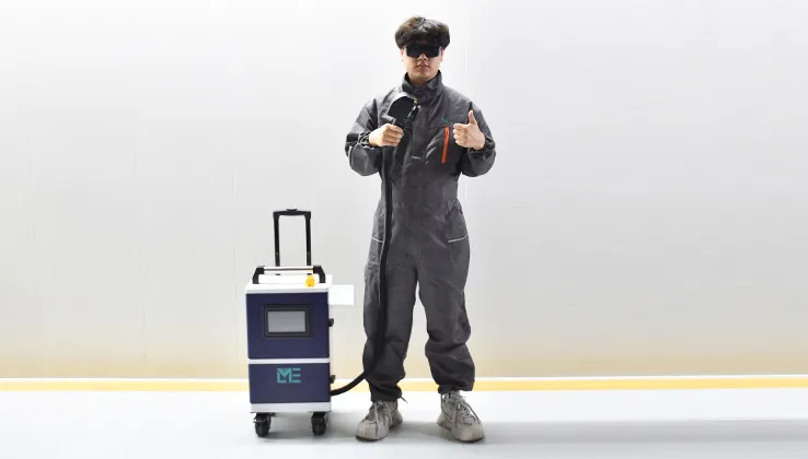 Portable Suitcase Pulsed Laser Cleaning Machine for Metal Rust and Paint Removal