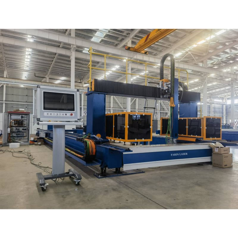 CNC Fully Automatic H-Beam Laser Cutting Machine 3D 5-Axis Fiber Laser H-Beam Cutting Machine for Cutting Large Steel Carbon Steel Stainless Steel