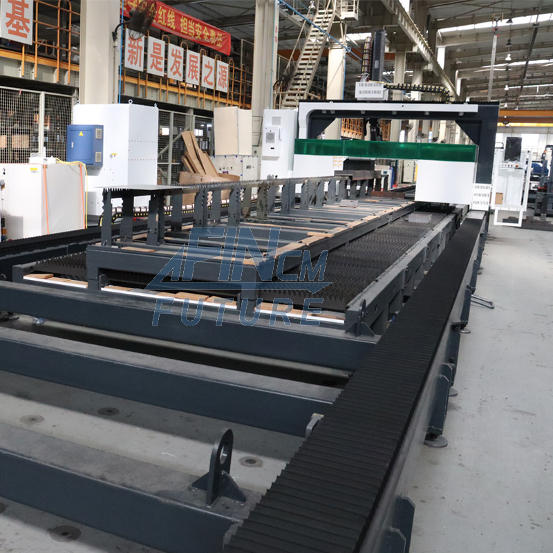 Fincm Fast Bevel 5 Axis 3D CNC Laser Steel Profile Robotic Cutter Channel/Angle Steel H Beam Laser Cutting Machine