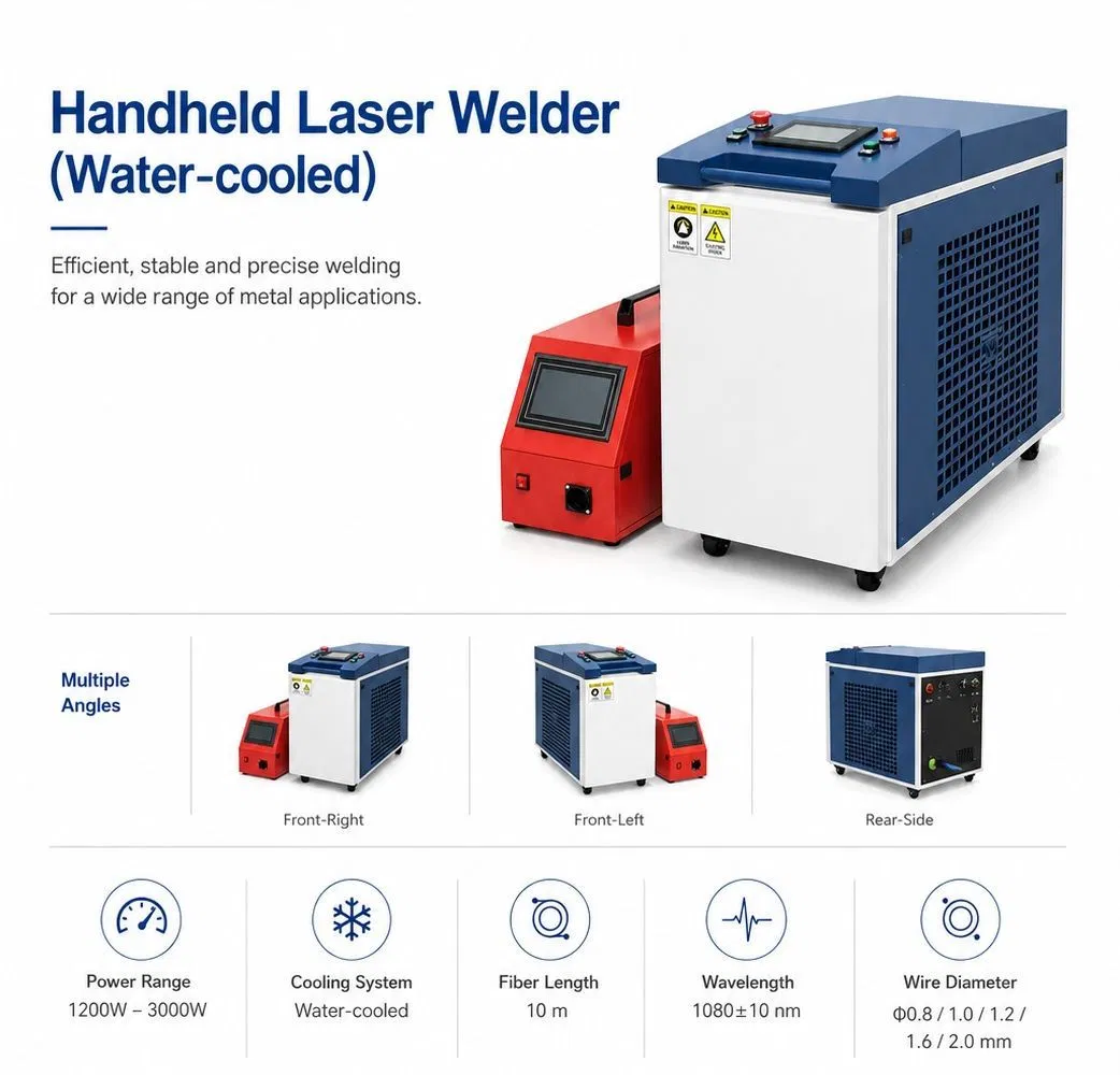 Advanced Water-Cooled Handheld Laser Welder for Precision Welding