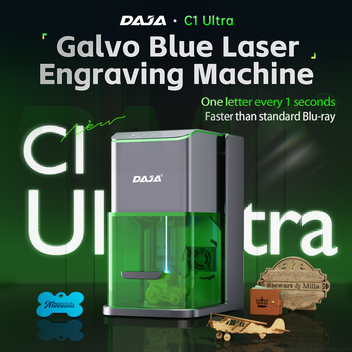 CNC Small Fiber Laser Machine for Precision Jewelry Wood and Leather Engraving