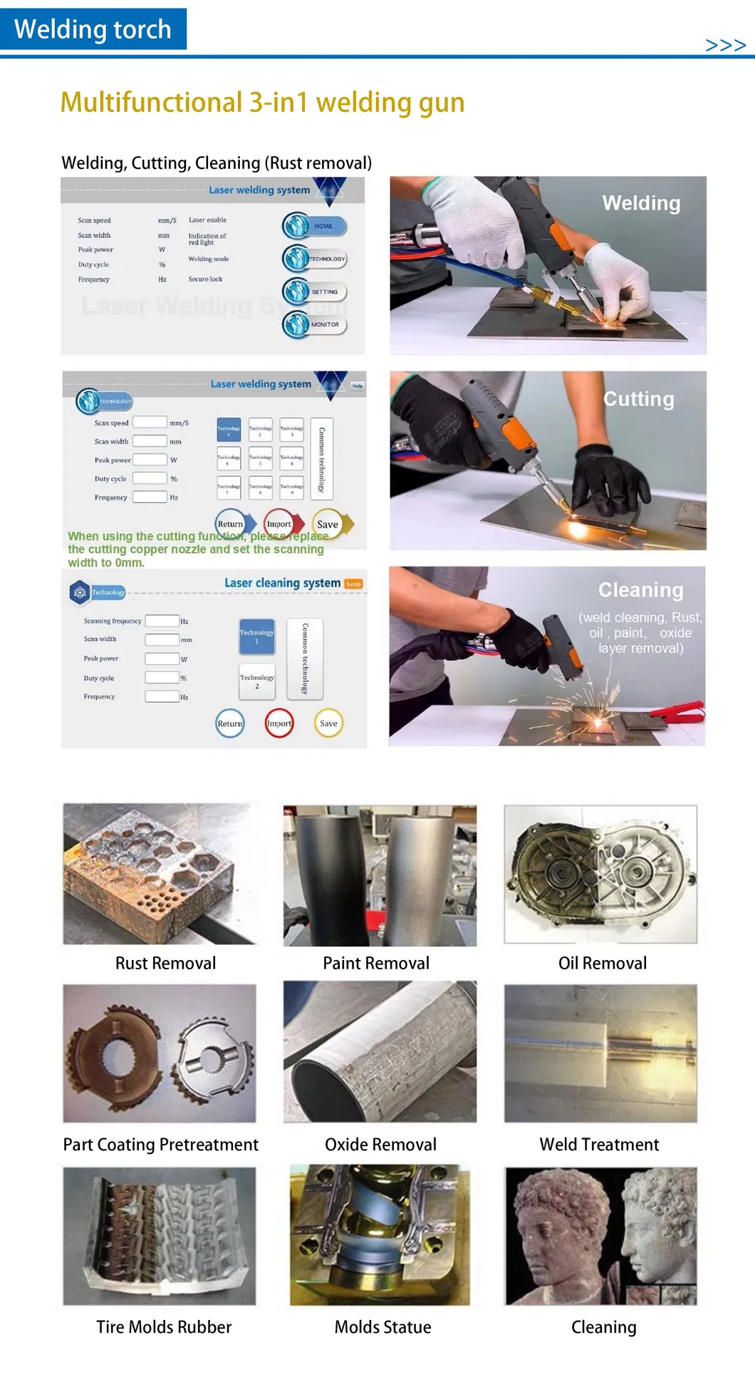 Handheld Wire Feeder Fiber Laser Welder Specifications