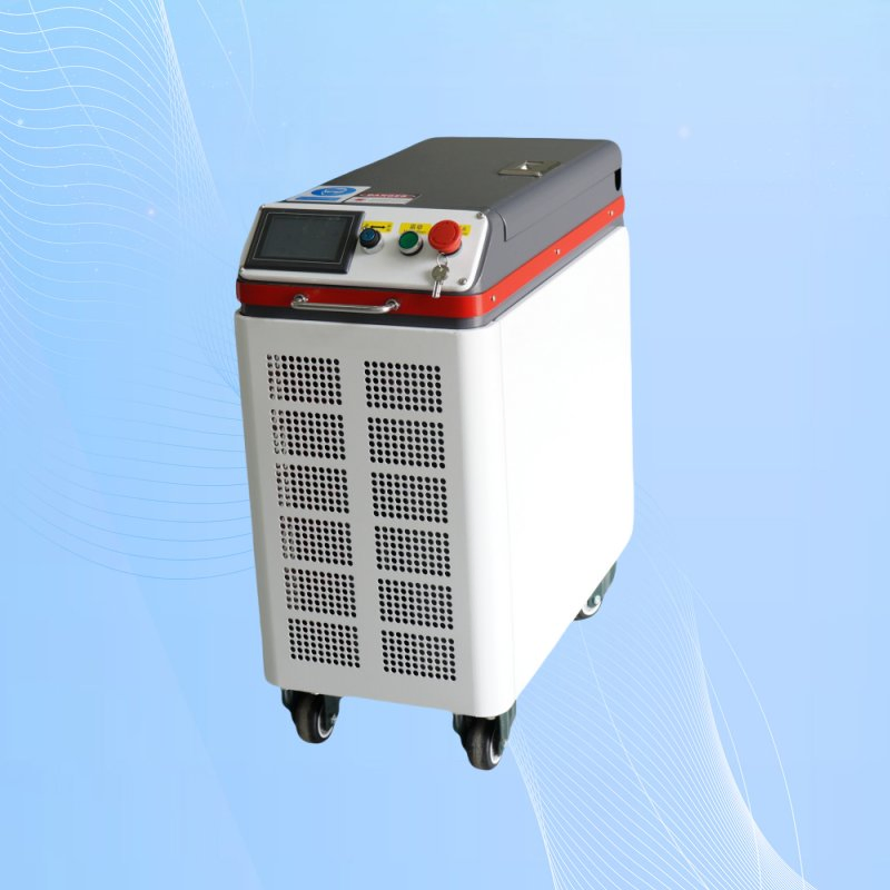 New 100W Cabinet Air-Cooled Pulse Laser Cleaning Machine Metal Pulsed 200W Fiber Laser Cleaning, Laser Cleaner Machine for Wood