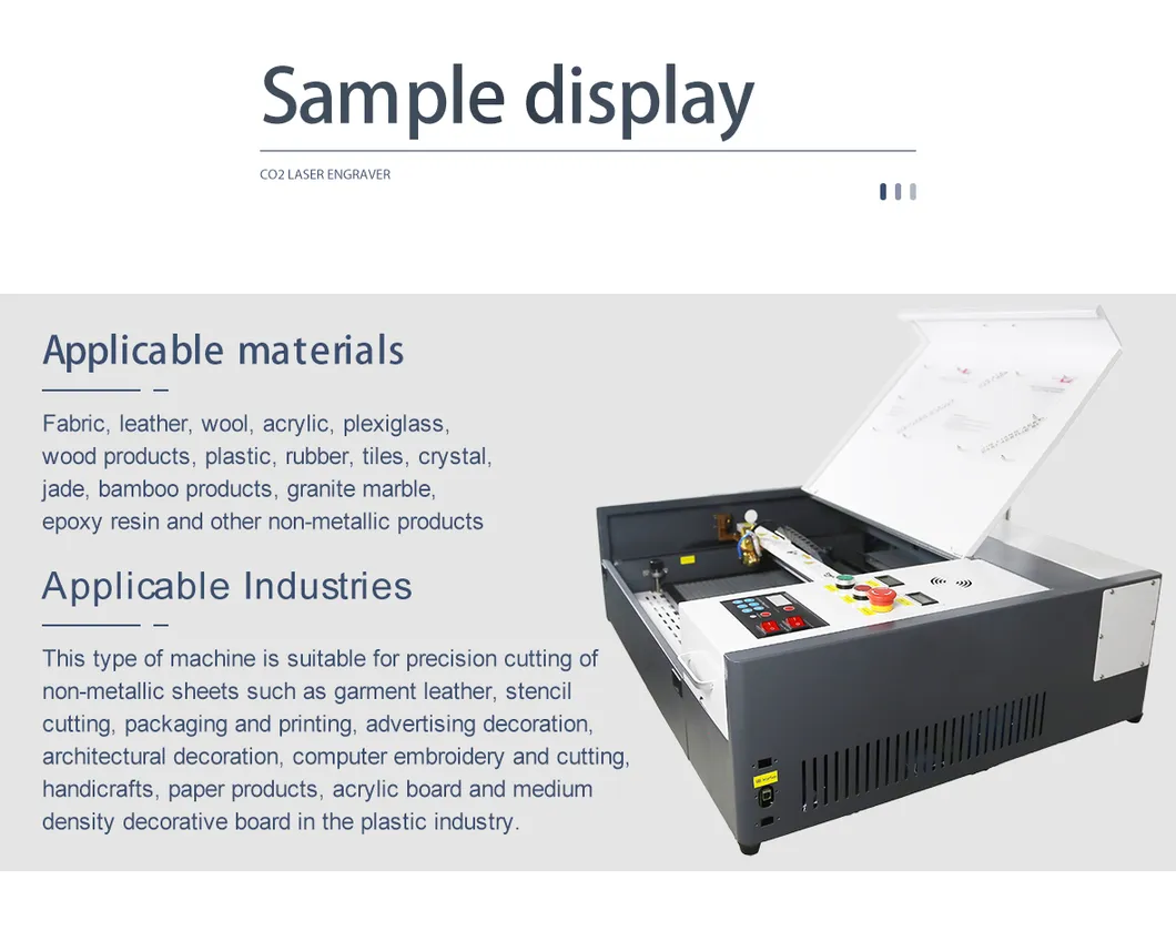 Sample Display CNC Laser Engraver