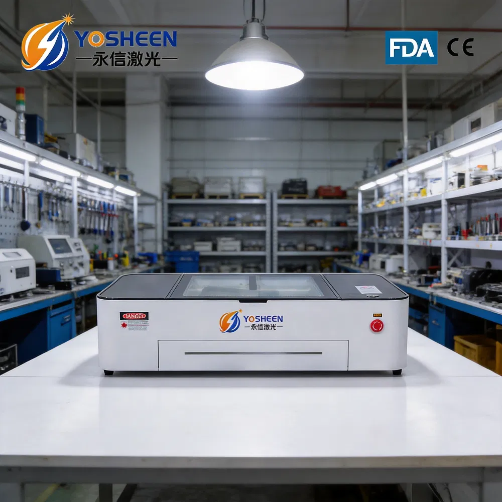 CO2 Laser Engraving Cutting Machine 5030 CE Certified Approved 50W Desktop for Wood Acrylic