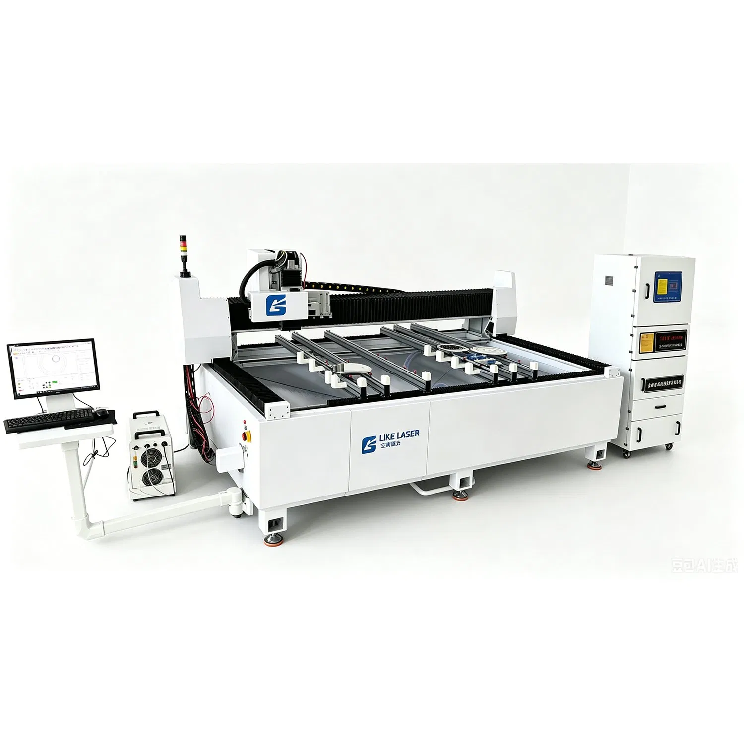 Glass Mirror Laser 3 in 1 Equipment Sandblasting Drilling Paint Removal Machine