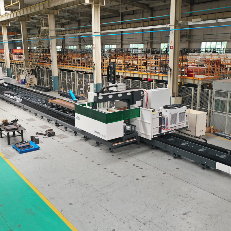 China Factory Fincm 800*600mm 3D Marking Drilling Hole Bevel Channel Steel CNC Metal H Beam Laser Cutting Machines Price in Construction