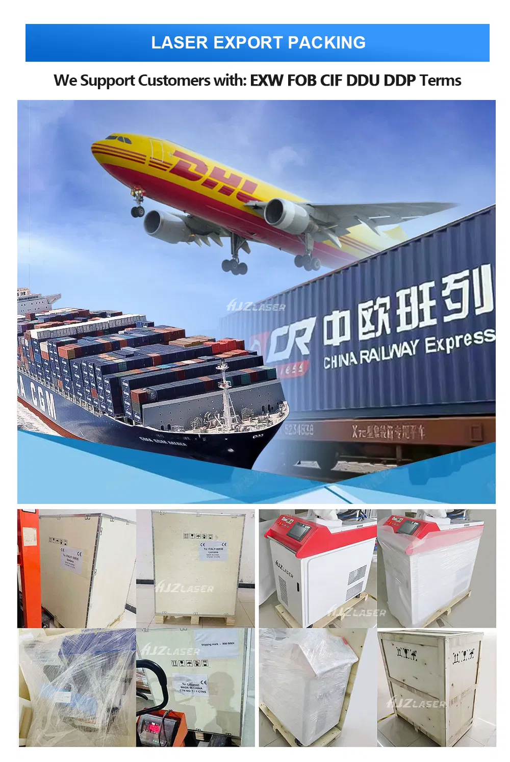 Packing details showing precision component packaging