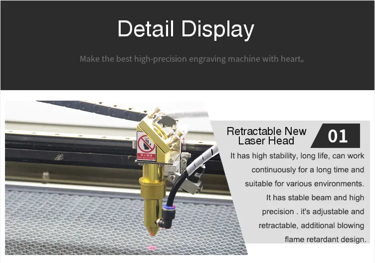 CNC CO2 Laser Engraving Cutting Machine K4060 for Wood Metal Rubber Acrylic Detail 6
