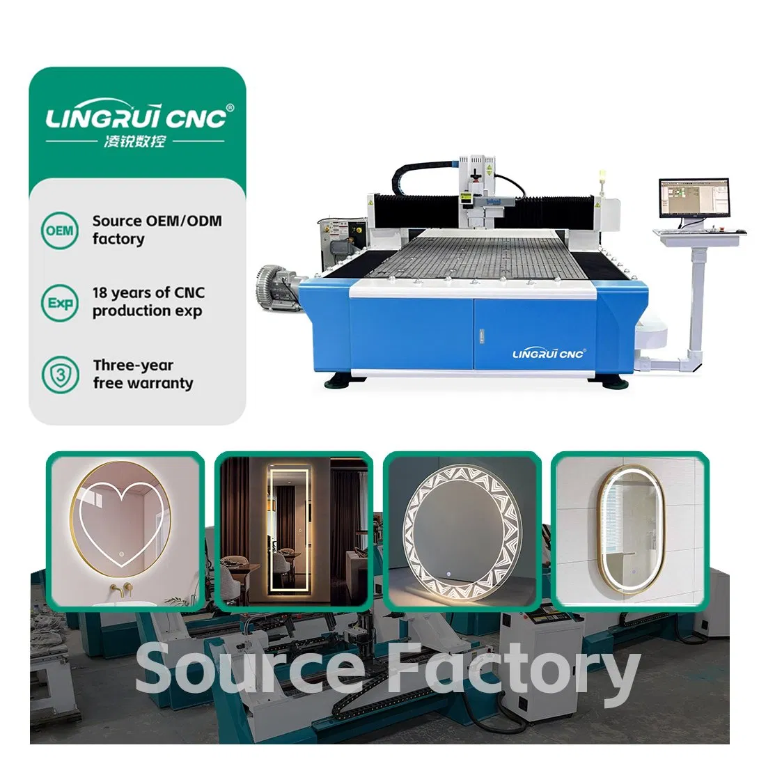 Cheap Factory Shower Door Laser Inner Etching Drilling Sandblasting Engraving Machine CNC Fiber Laser Mirror Marking Machine for Large Glass