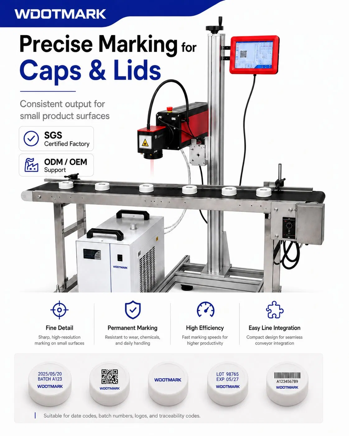 5W 10W UV Laser Marking Machine for Glass and Plastics