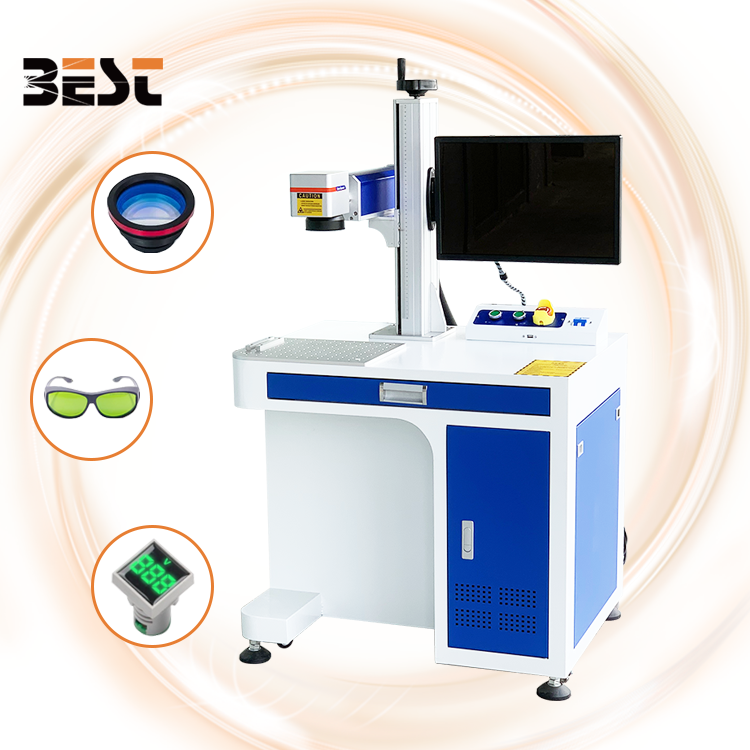 BEST 30W/100W/60W/50W/100W Fiber Laser Marking Machine 3D JPT Mopa Metal/Aluminum Deeply Laser Engraving