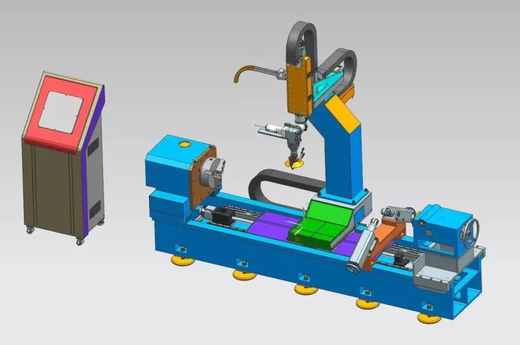 High Speed High Precision Laser Cladding Machine for Power Industry Cobalt-Based Alloys St6 Alloys Iron-Based Alloys