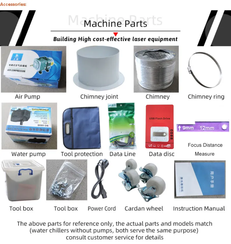 High Precision K9060 CO2 Laser Cutting Machine Detailed Image 2