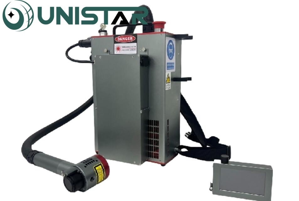 100W 200W Backpack High Quality Hand Held Pulse Laser Rust Remove Cleaning Machine Pulsed Fiber Laser Cleaning Machine