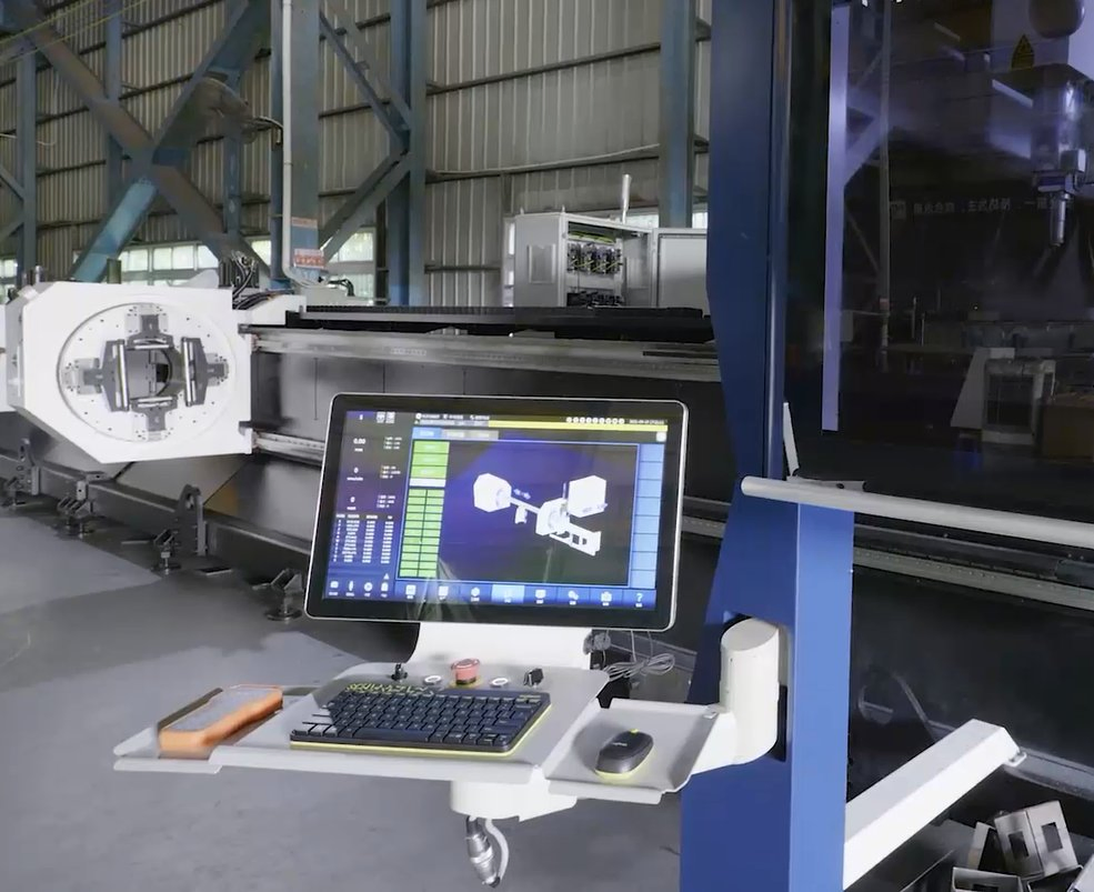 Metal Tube for Agricultural Machines 3D CNC Fiber Laser Pipe Cutting Machine