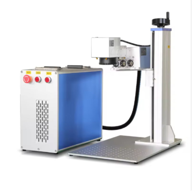 Lowe Price Portable Fiber Laser Marking Machine 50W on Metal Plastic Leather Laser Engraving Machine