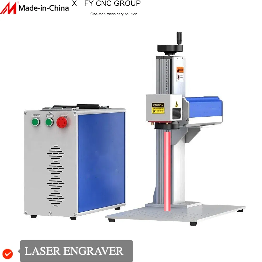 Factory Supply Industrial Integrated Desktop Portable CNC Metal Plastic Fiber UV CO2 Mopa Laser Marking Printing Engraving Carving Machine
