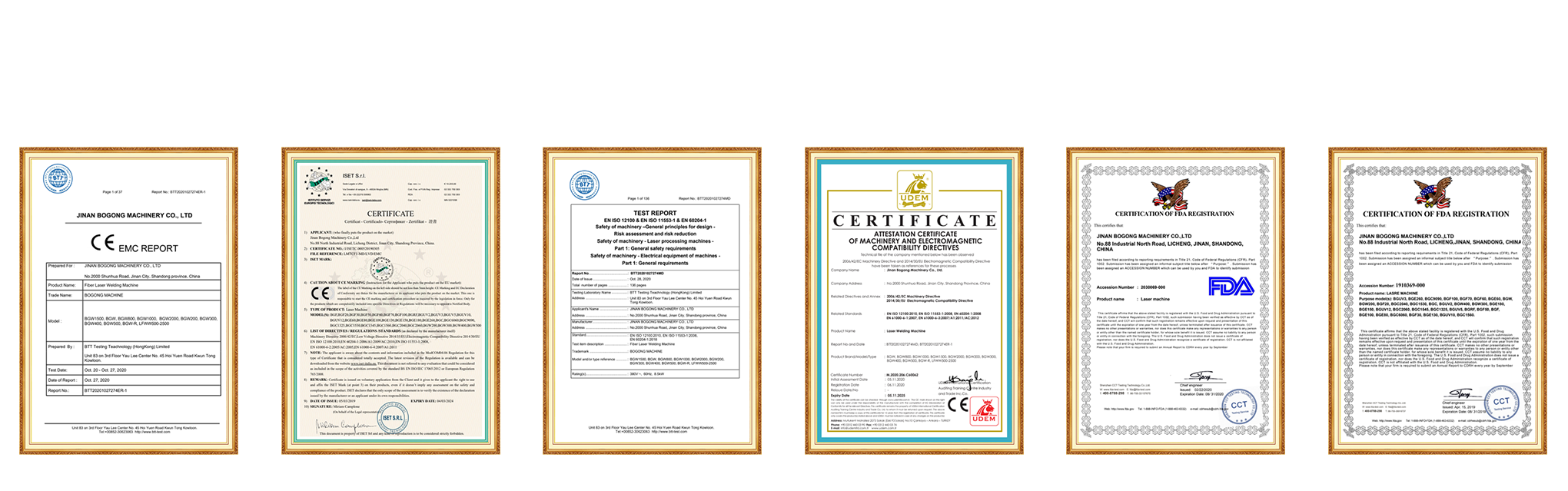 Certifications