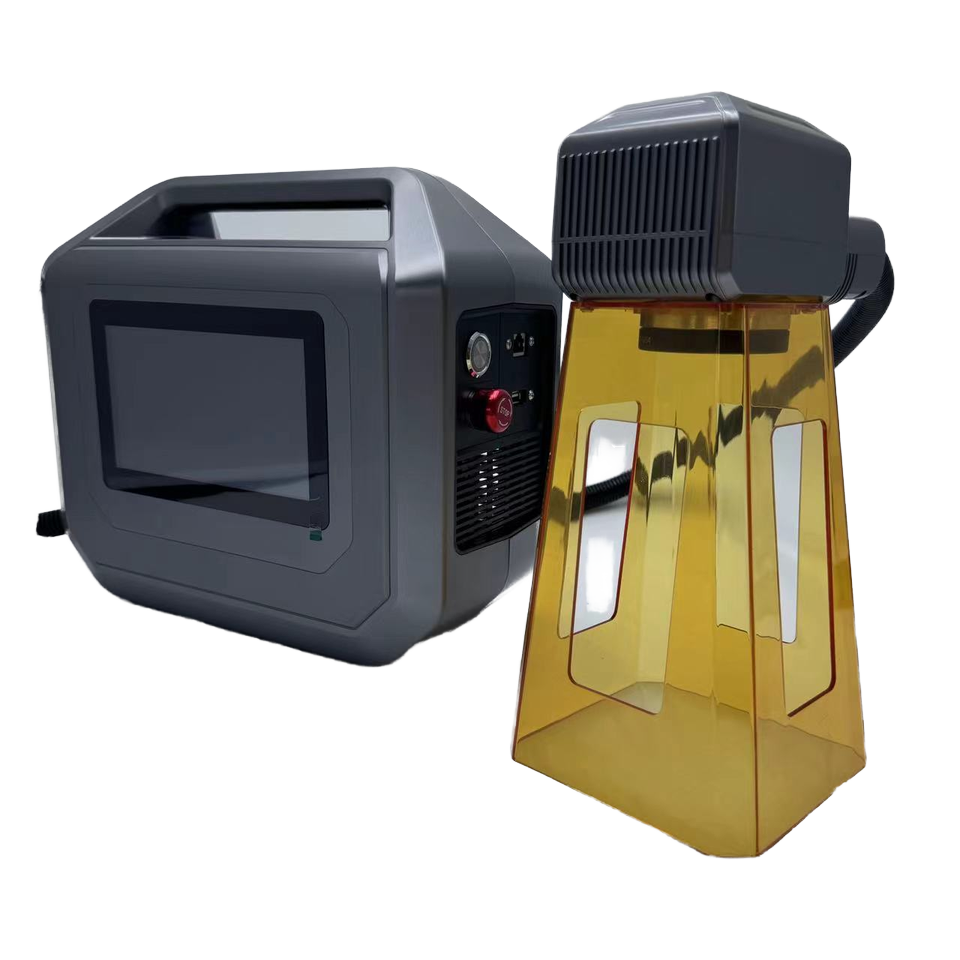 Portable 20w Handheld Laser Marking Machine with Computer air Cooled Price Advantage