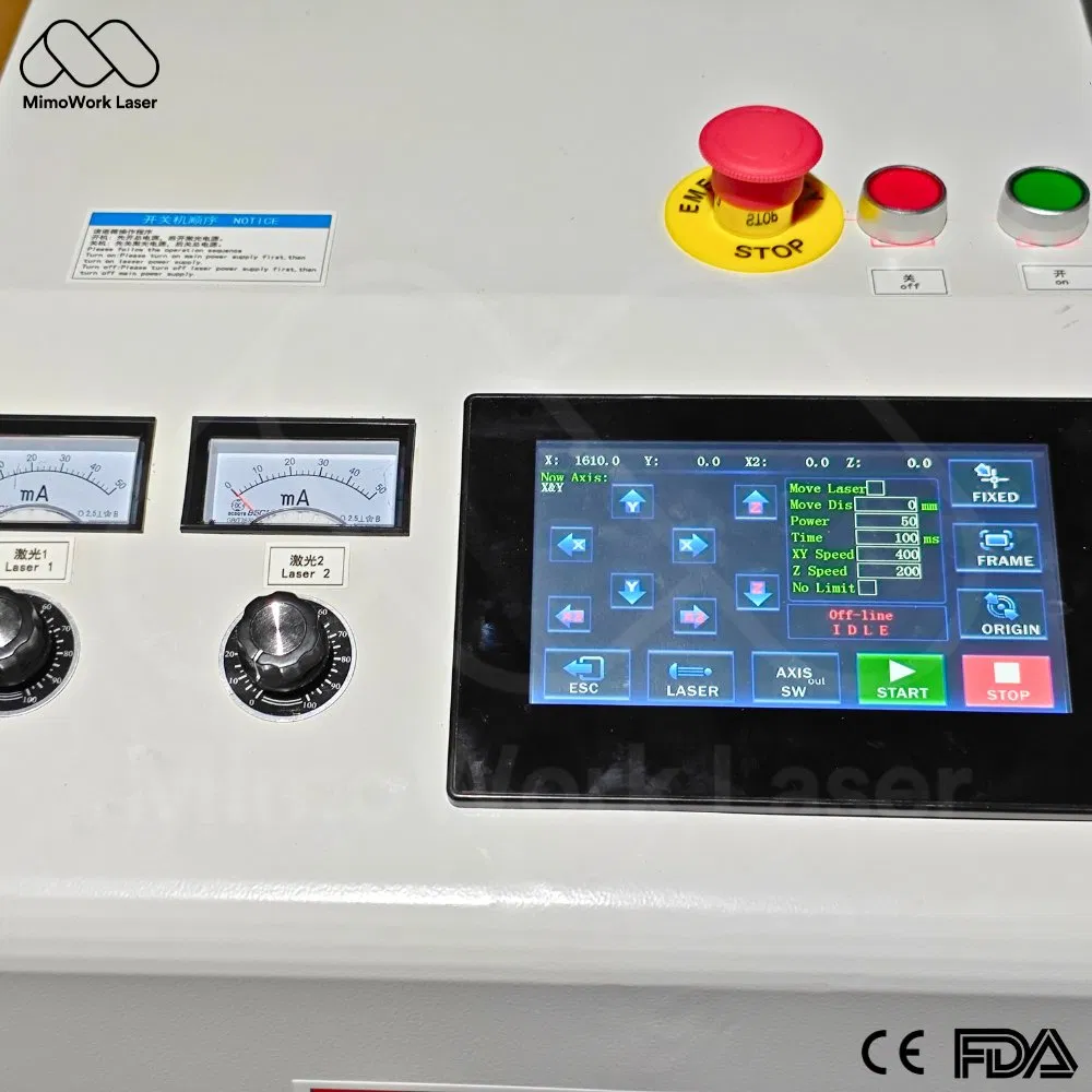 Panoramic Camera CO2 Laser Cutting Machine with Auto Positioning