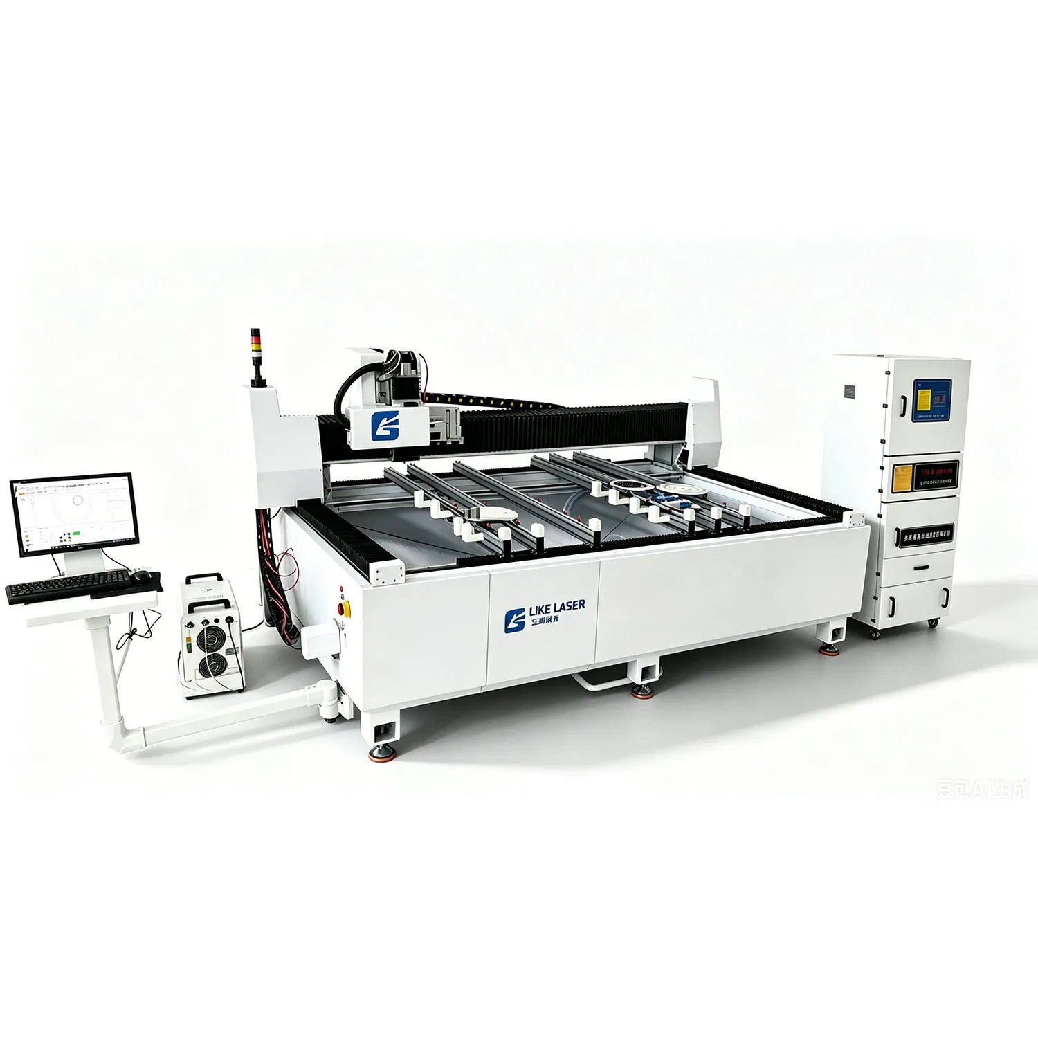 Glass Mirror Laser 3 in 1 Equipment Sandblasting Drilling Paint Removal Machine