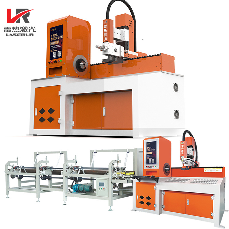 China Factory Professional 3D Full-Automatic Metal Pipe Cutter CNC Tube Fiber Laser Cutting Machine for Sale