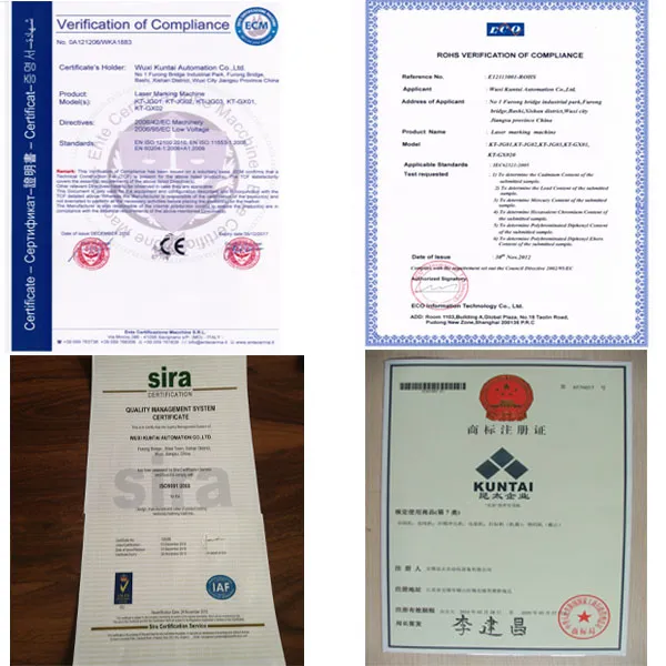 Certification CE ISO FDA