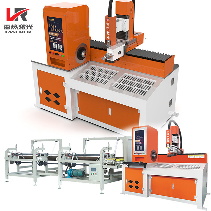 China Factory Professional 3D Full-Automatic Metal Pipe Cutter CNC Tube Fiber Laser Cutting Machine for Sale