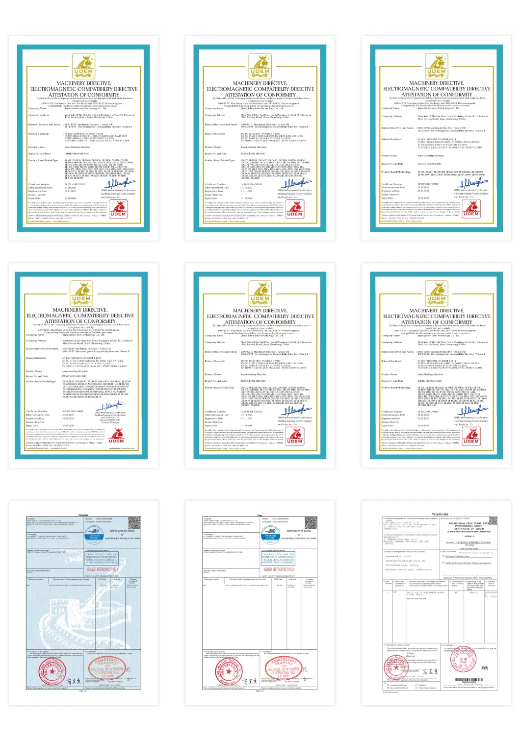 Certifications