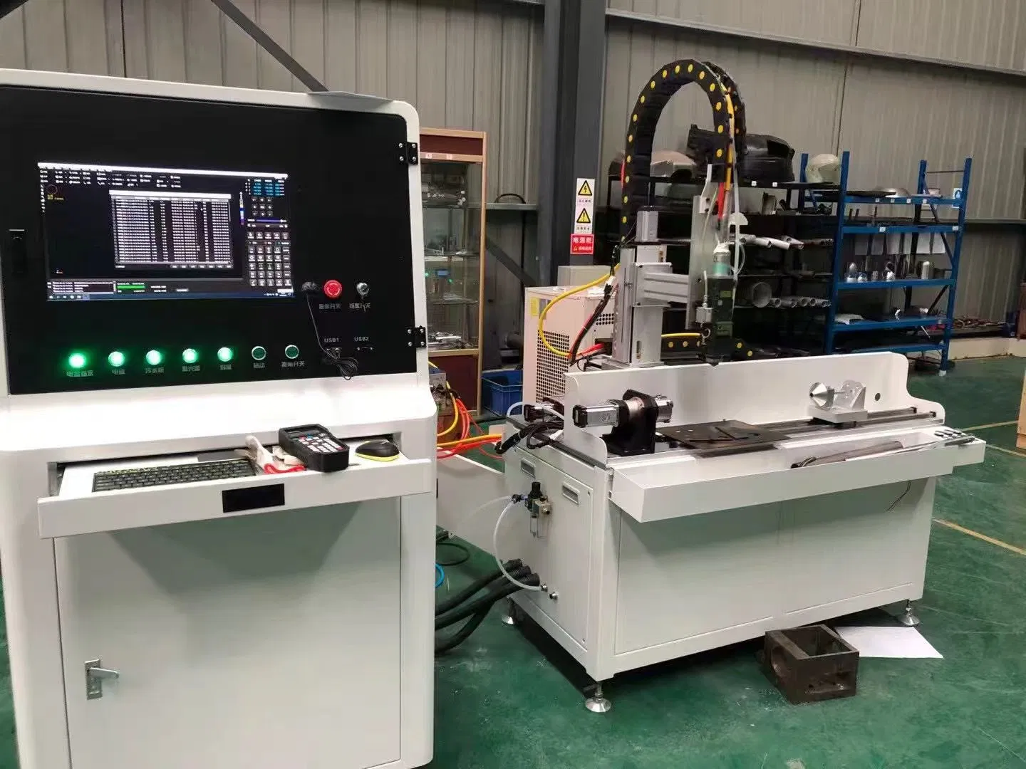 Small Laser Pipe Cutting Machine Precision Drilling Equipment for Metal &amp; Stainless Steel Supports Ai &amp; Plt Graphic Format