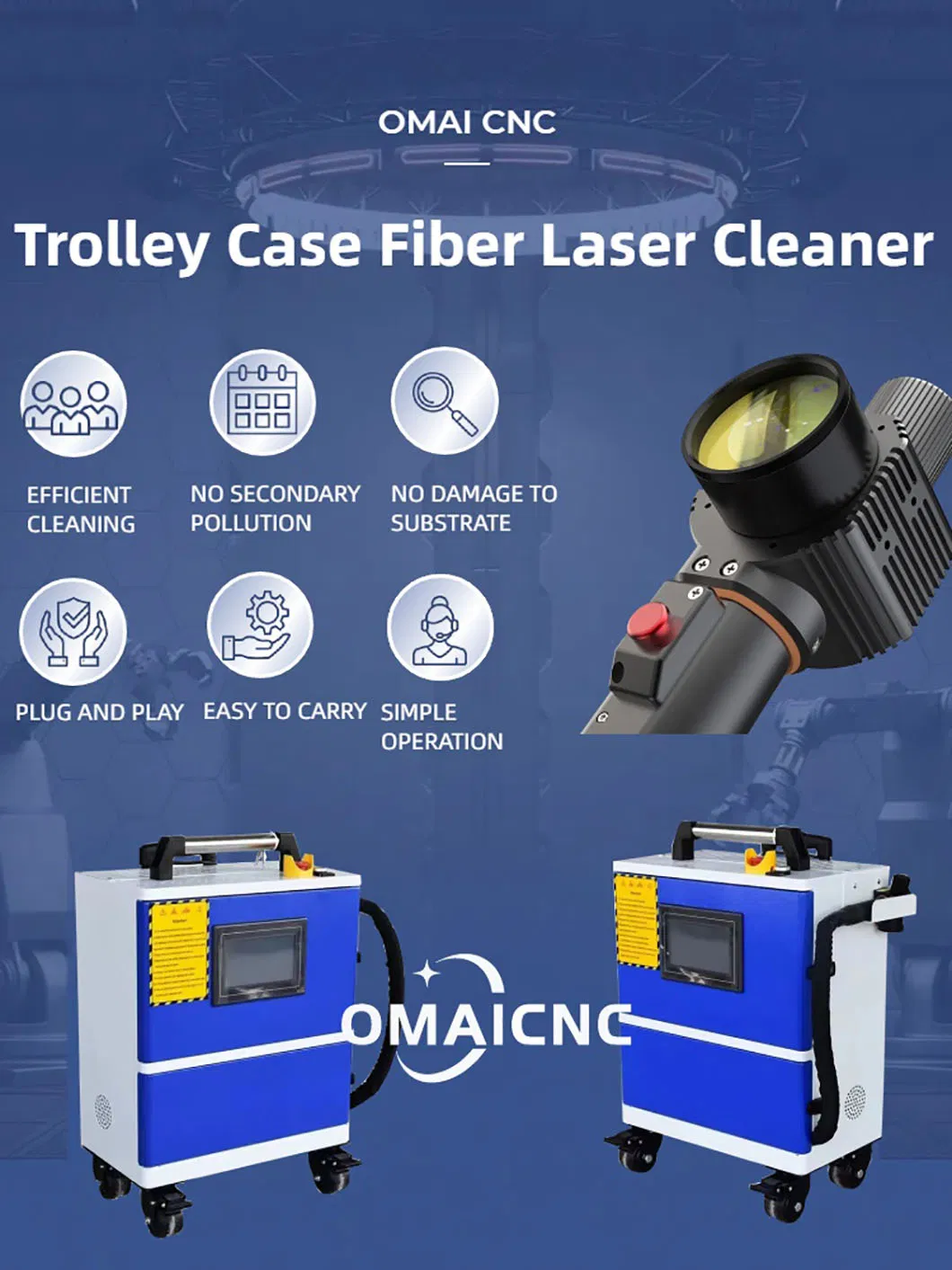 Fiber Pulsed 300W Laser Cleaning Machine