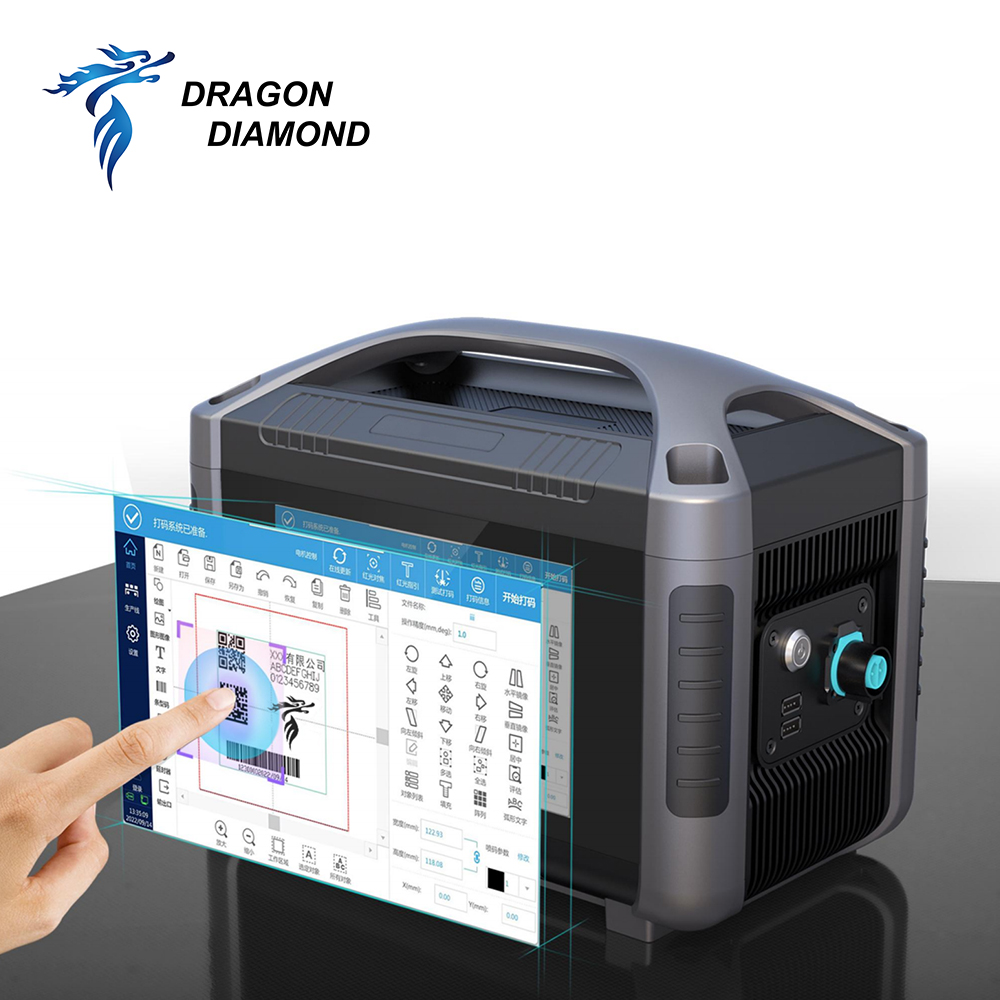 Portable 20W 30W Marking Machine Handheld Marking Machine with Battery for PVC Plastic Stainless Steel Metal Fiber Marking