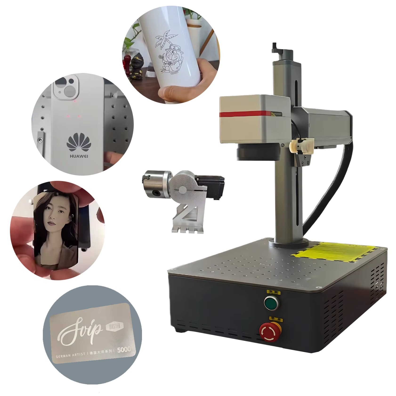 MAX 20W Fiber Laser Engraving Machine | Air Cooling | Metal &amp; Non-Metal Marking for Small Businesses | AI Supported