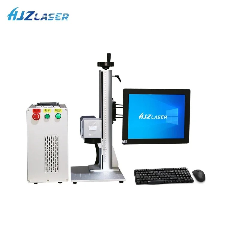 Jpt Portable Fiber Laser Marking Machine 2.5D 3D Air Cooling Curve Surface Embossing 3D Laser Engraving New Condition Ai Dxf Plt