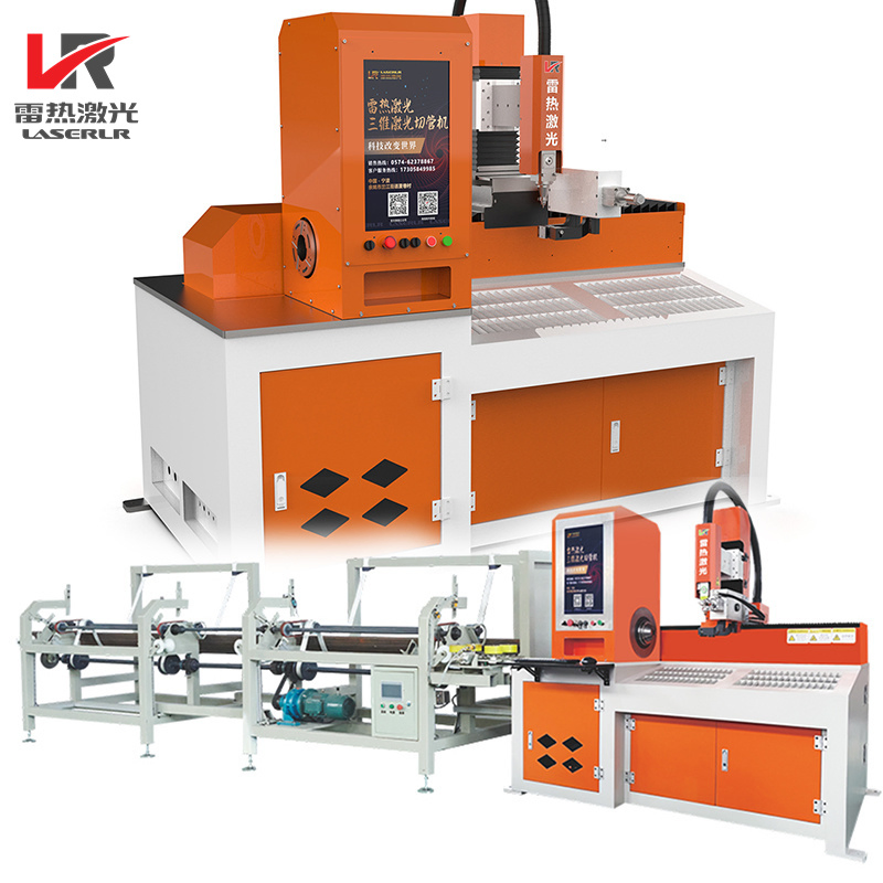 China Factory Professional 3D Full-Automatic Metal Pipe Cutter CNC Tube Fiber Laser Cutting Machine for Sale