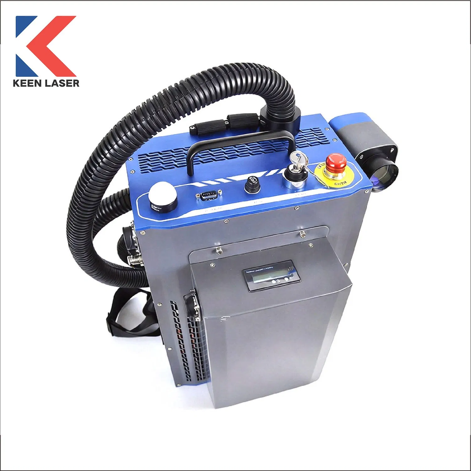 Backpack Portable Industrial Pulsed Laser Large-Surface Cleaning Equipment Rust Stain Remover Metal Surface Paint and Oil Stain Removal Lazer Cleaning Machine